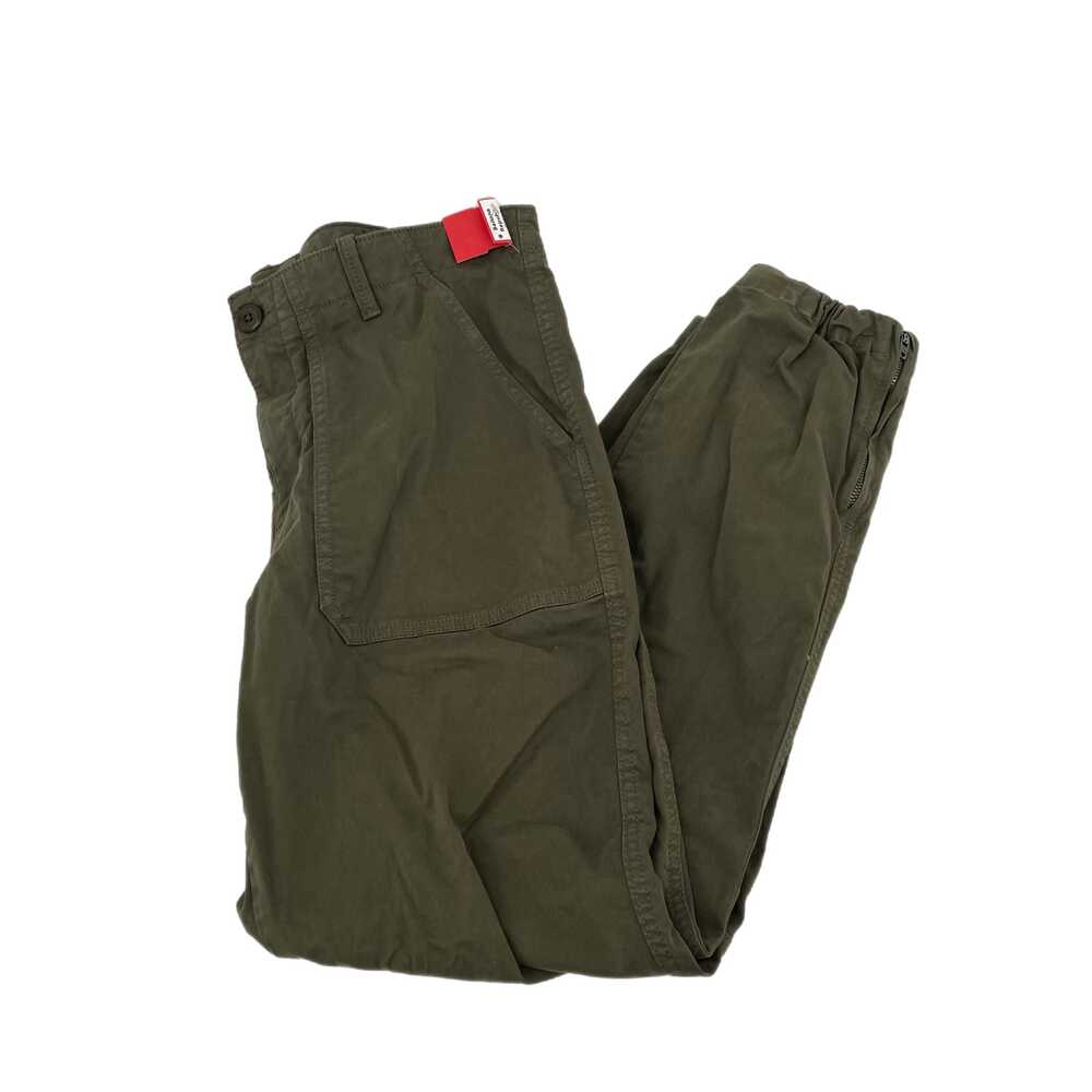 Banana Republic Green Straight Leg Pants Ankle Zip Dark | Womens 12